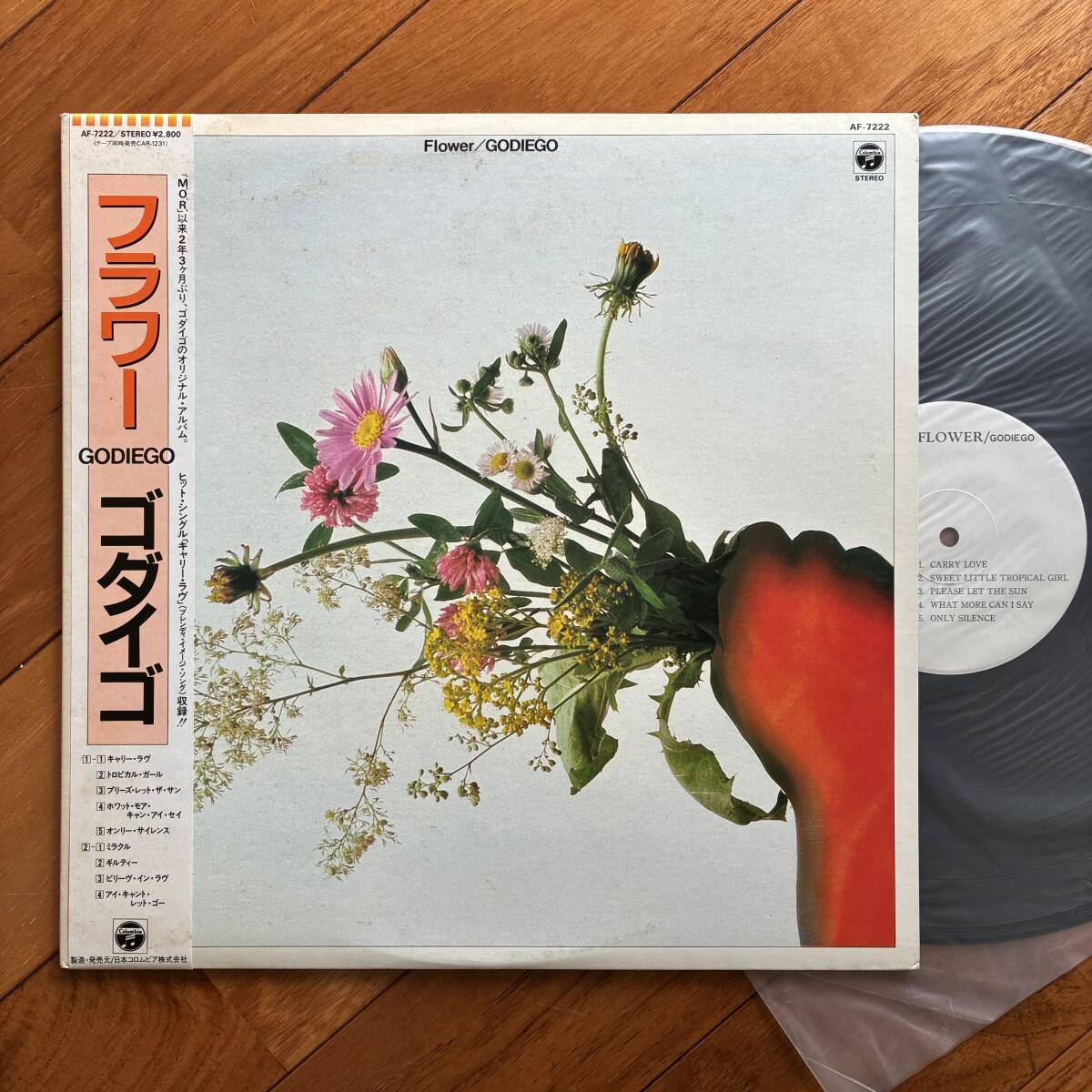《見本盤》ゴダイゴ『フラワー』LP〜ミッキー吉野/タケカワユキヒデ /帯付/にほ拍卖