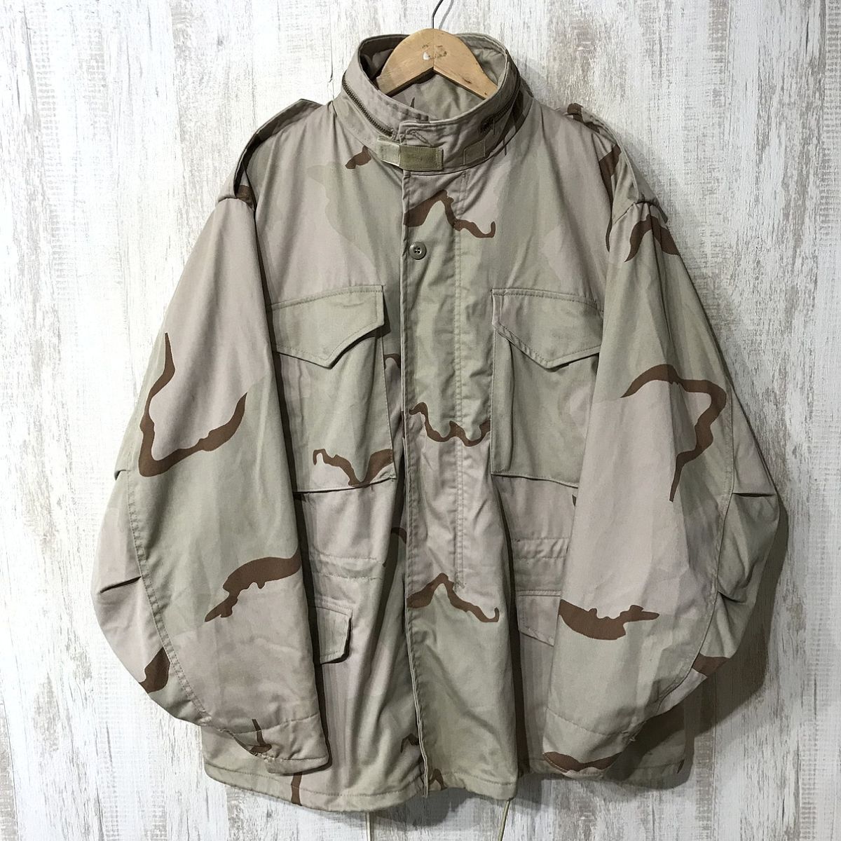 at932☆【デザートカモ M-65フィールドジャケット】ALPHA アルファ ミリタリー L拍卖