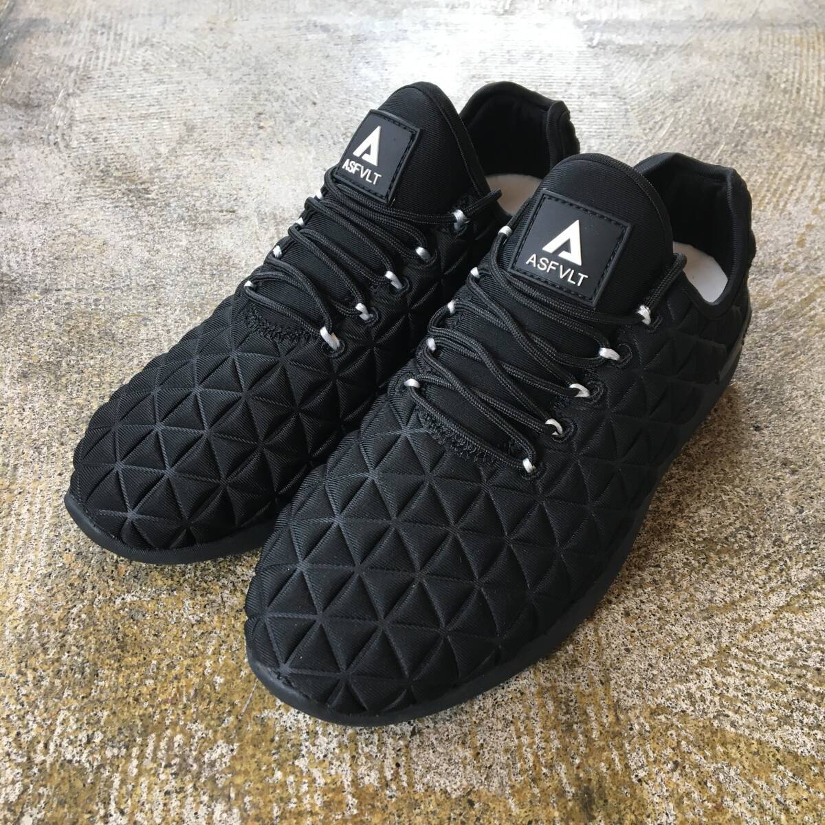 41(26.5cm)|ASFVLT アスファルト SPEED SOCKS NEO スピード ソックス ネオ Black Tan SS158 スリッポン 軽量 替え紐付き (新品)(正規品)拍卖