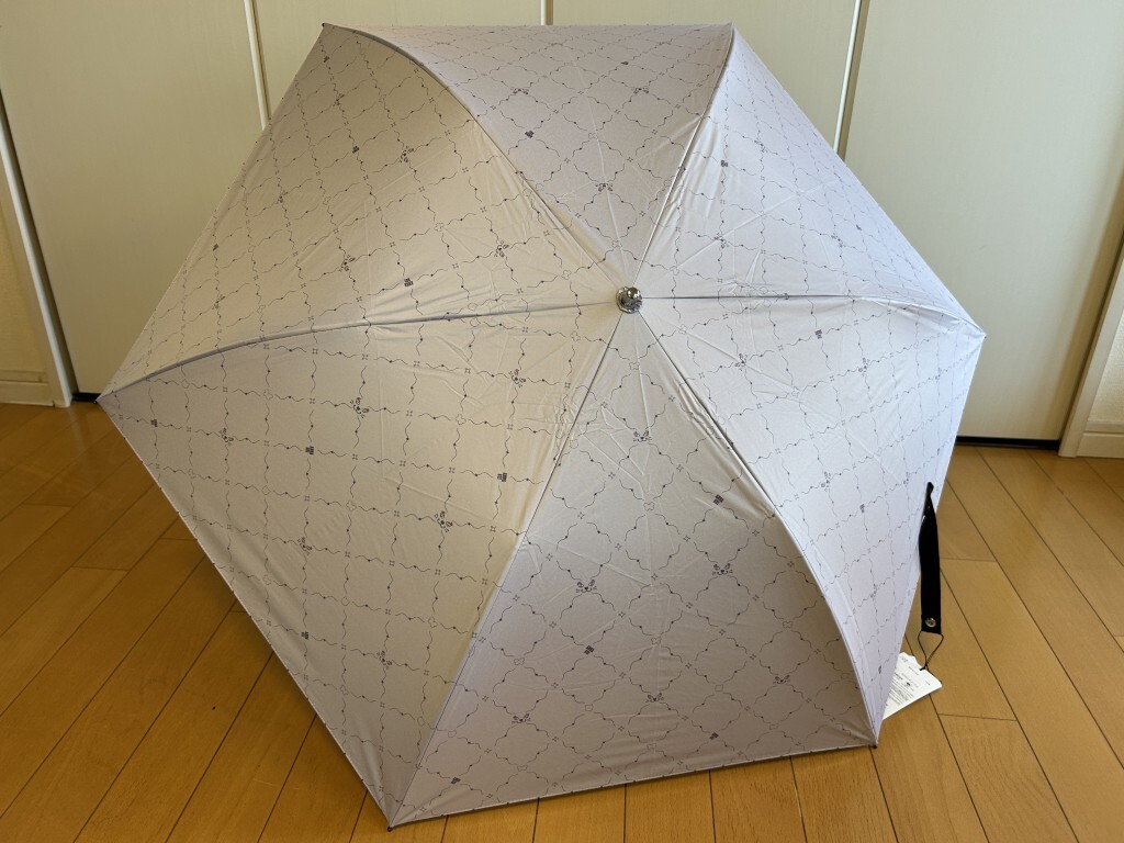 ☆送料込み☆新品☆アナスイANNA SUI/折りたたみ傘/晴雨兼用傘日傘雨傘/1級遮光生地使用可愛い/猫顔柄薄紫拍卖