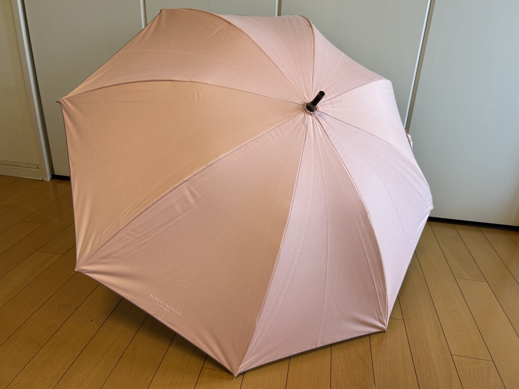 ☆送料込み☆新品☆マッキントッシュ/長傘/晴雨兼用傘プチグラン1級遮光生地使用/日傘雨傘/持ち手バンブー/ピンク拍卖