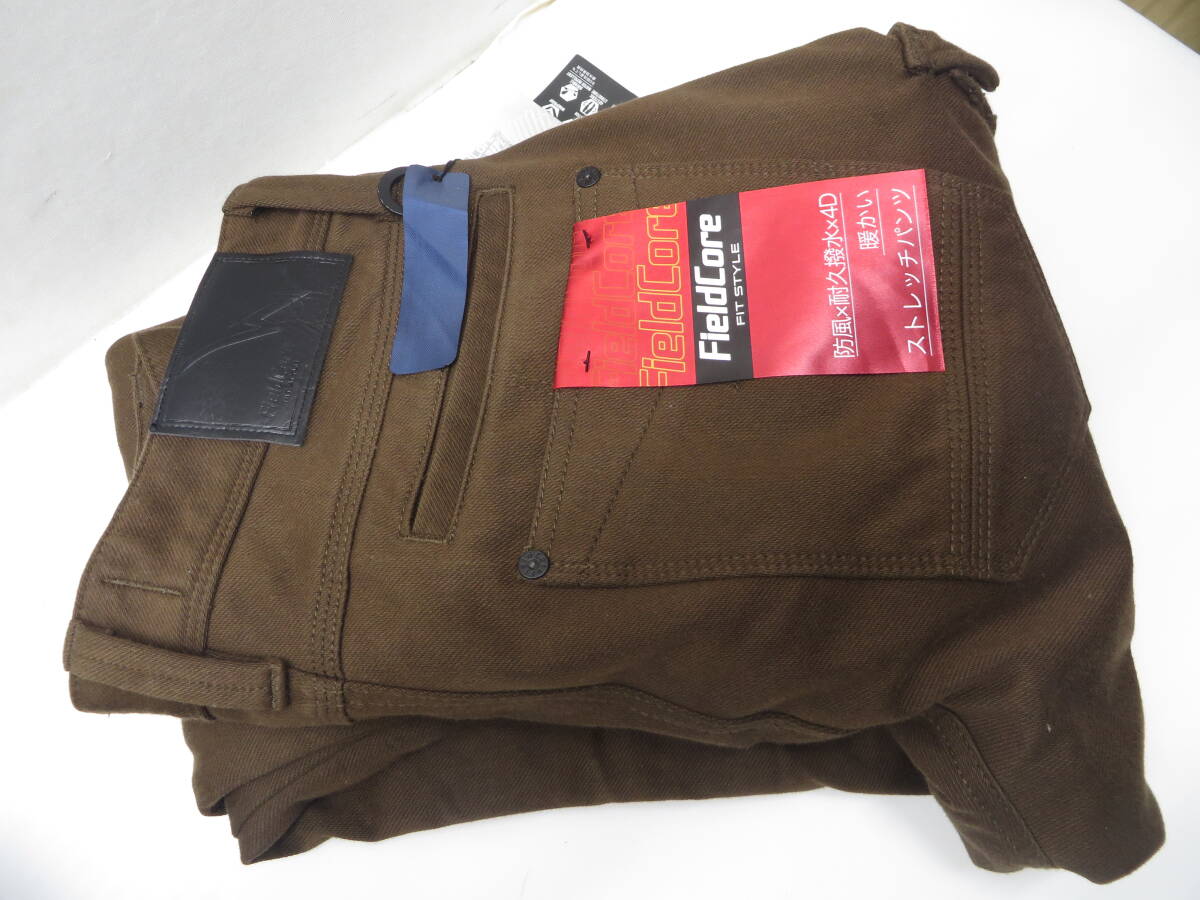 未使用 Field Core 4D防風ウォームストレッチパンツ HP003E DARK ブラウンサイズL拍卖