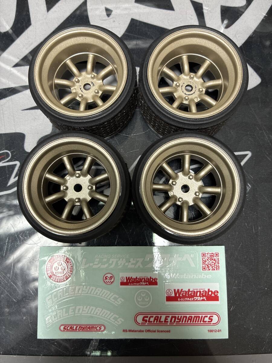 スケールダイナミクス RSワタナベ ゴールド 9㎜ 12mm 各2本 ドリフト 中古美品拍卖