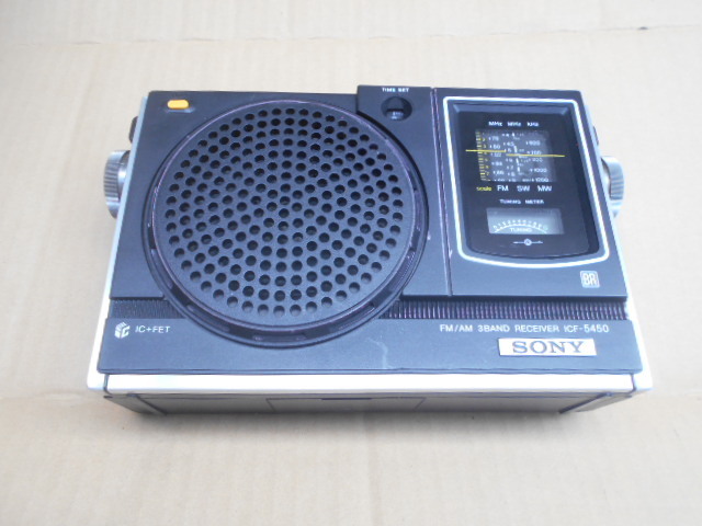 SONY/ソニー /ICF-5450/ AM/FM 3バンドレシーバー ラジオ/ スカイセンサー /ジャンク品で拍卖