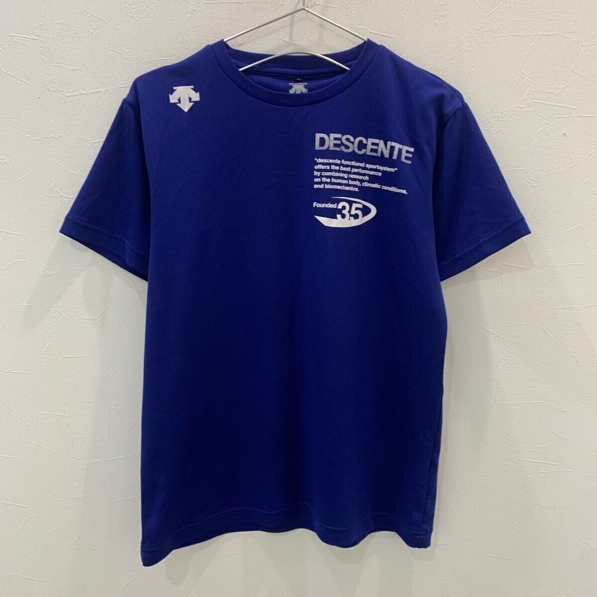 WY1223 デサント 半袖スポーツウェアTシャツ ブルー S拍卖