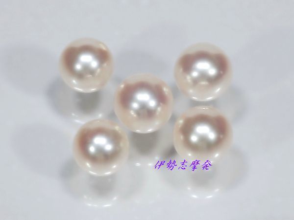 ◆伊勢志摩発◇ 特選品!全て真珠層の煌き実感♪片穴5個セット オリジナルアクセ作りに♪/2拍卖