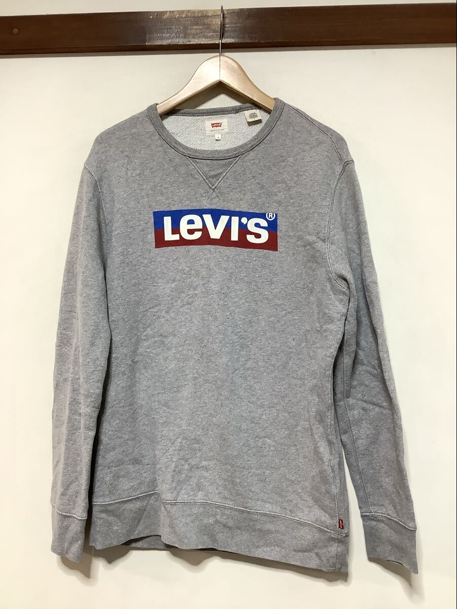 た1747 Levi's リーバイス スウェット トレーナー M 裏起毛 グレー ボックス拍卖