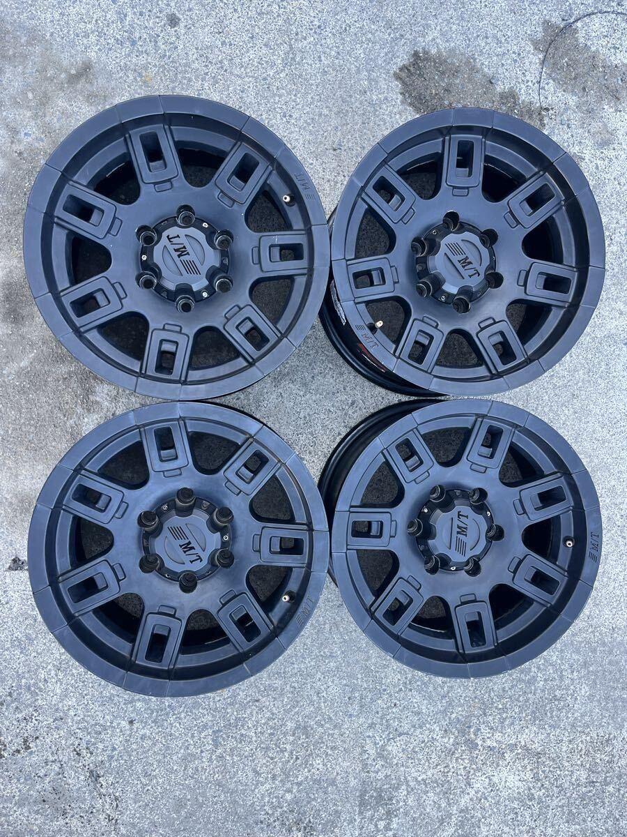 Mickey Thompson Sidebiter II Satin Black 16x8.0J PCD 139.7 6H ET0 アルミホイール 4本拍卖