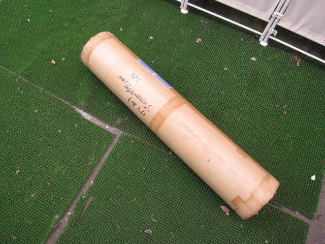 ◆保管品◆天然ゴムシート 3㎜×1000㎜×4900㎜~5000㎜ 2枚セット ①◆菅ーTEN-B1 拍卖