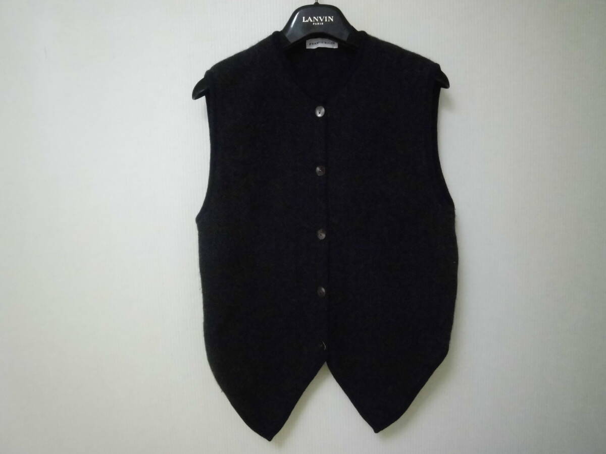 イタリー製★FRANCO ZICHE★ウール100%★前裾カットベスト拍卖