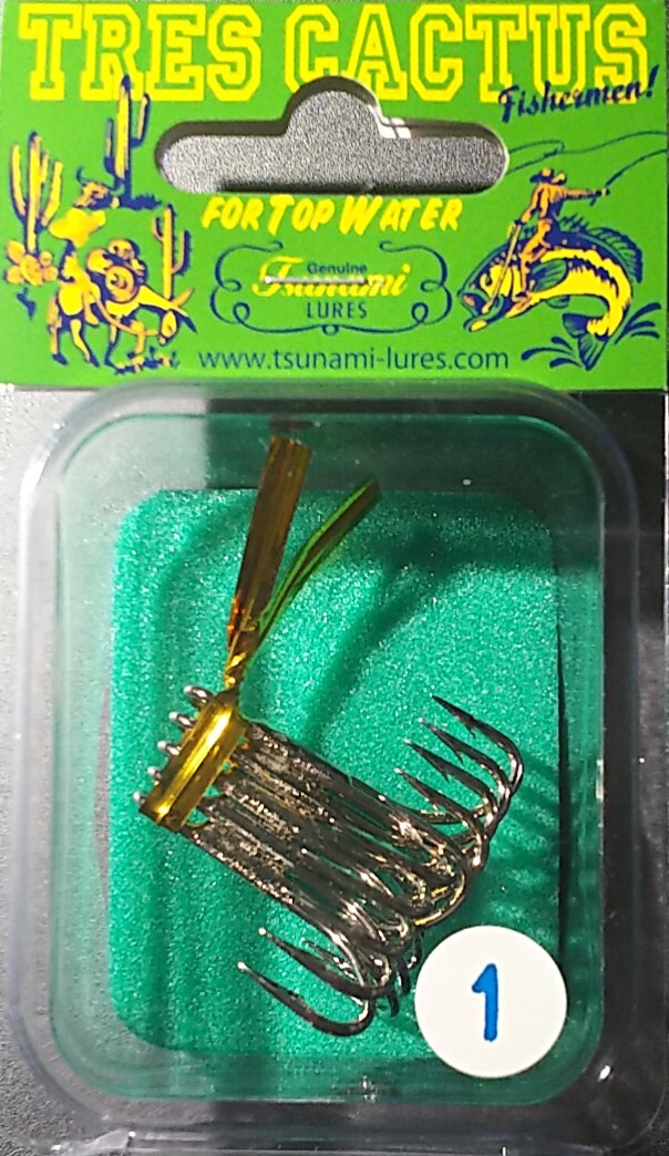 津波ルアーズ トレス・カクタス (Tres Cactus) Size:#1 オリジナルトレブルフック 5本入り拍卖