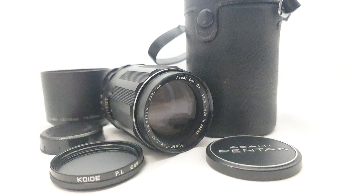 ペンタックス PENTAX タクマー Super-takumar 135mm F3.5 純正フード レンズケース その他付 オールドレンズ 単焦点レンズ拍卖