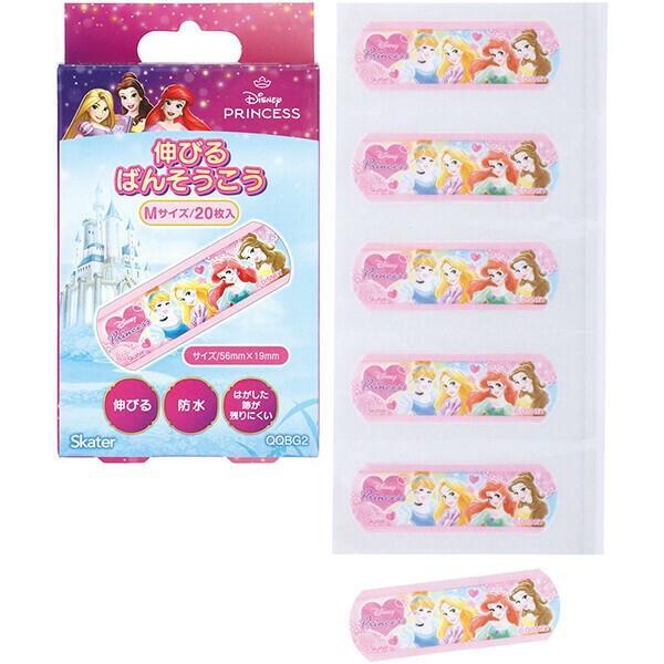 ディズニープリンセス 伸びるばんそうこう M 20枚入 絆創膏 子供 子ども キッズ キャラクター スケーター拍卖