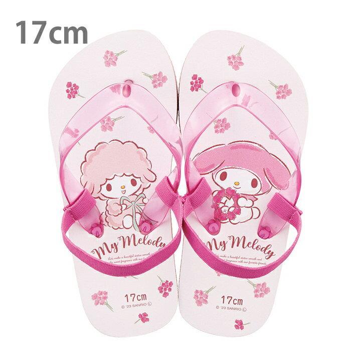 マイメロディ ビーチサンダル 17cm 子供 子ども キッズ キャラクター フラワーアート スケーター拍卖
