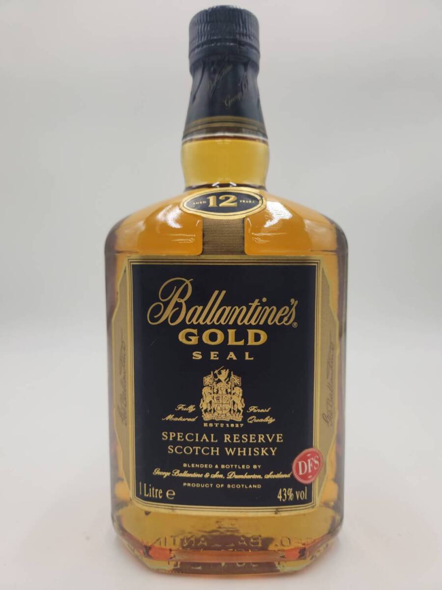 【未開栓】Ballantine's バランタイン 12年 ゴールドシール SPECIAL RESERVE スペシャルリザーブ スコッチ ウイスキー 1000ml 43%拍卖