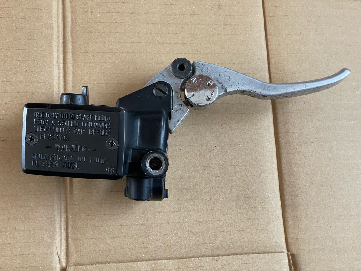 【2504】 カワサキ バリオス2 バリオス ZR250 1/2 フロント ブレーキマスター シリンダー ショートレバー 加工 実動外し 美品拍卖