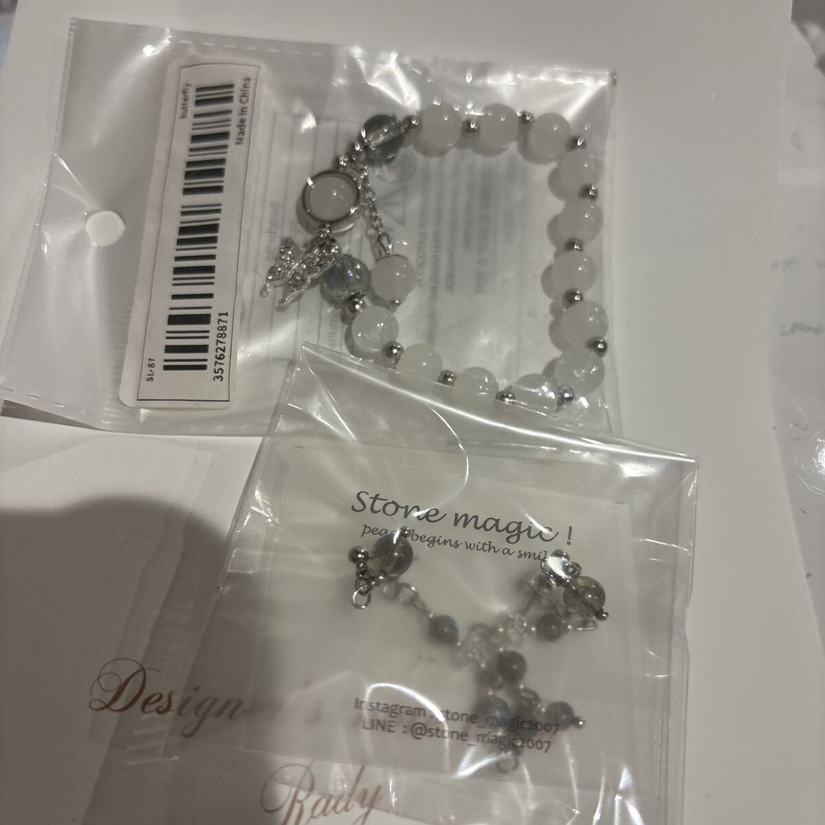 新品未使用 送料無料 ハンドメイド風 アクセサリー ブレスレット ピアス セット拍卖