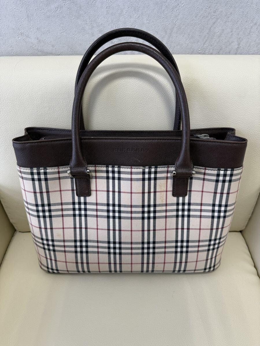 ■ BURBERRY バーバリー ハンドバッグ ノバチェック レディース ファッション小物 商品説明欄必読拍卖