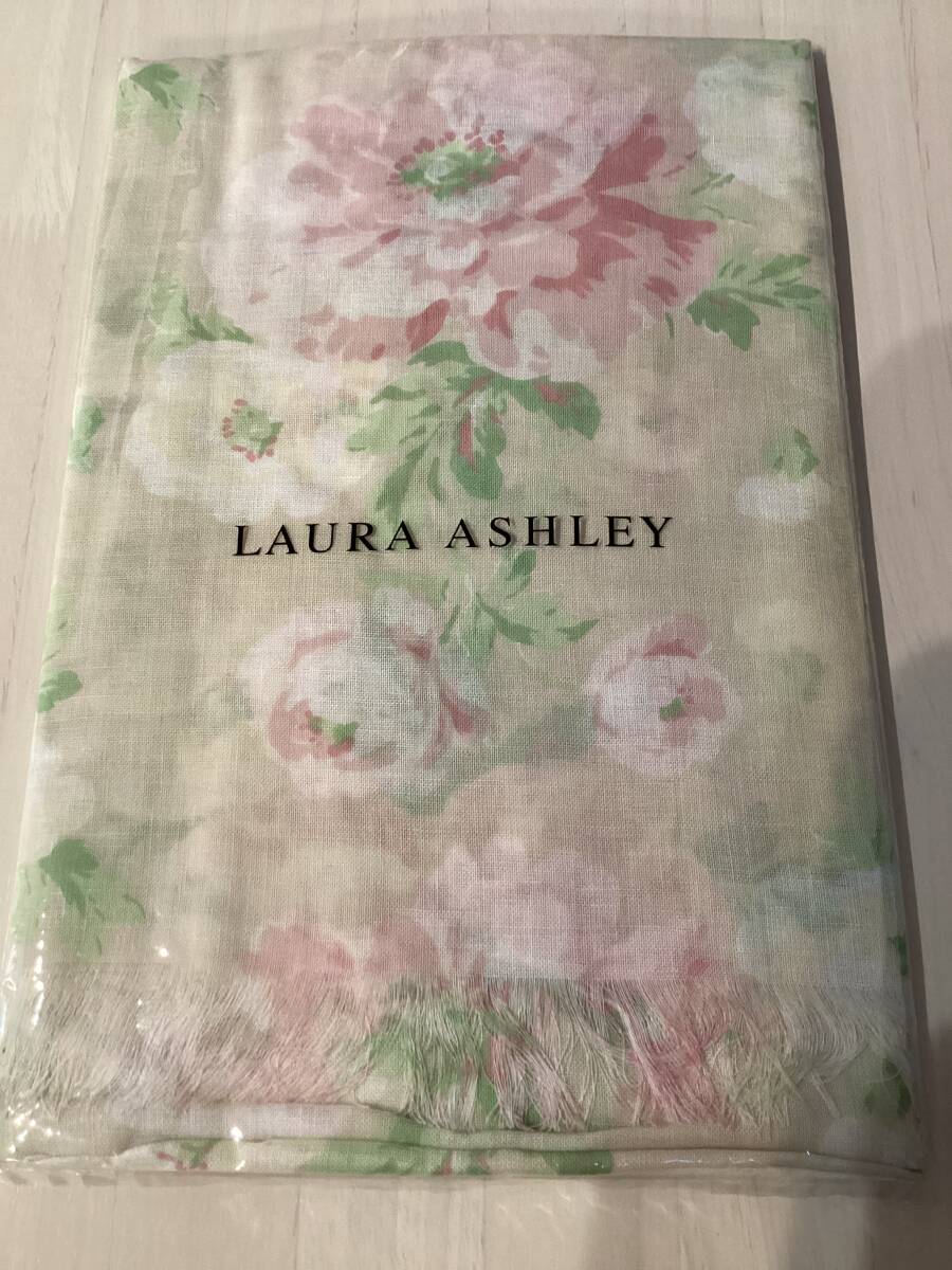 ローラアシュレイ☆コットンガーゼストール☆未使用拍卖