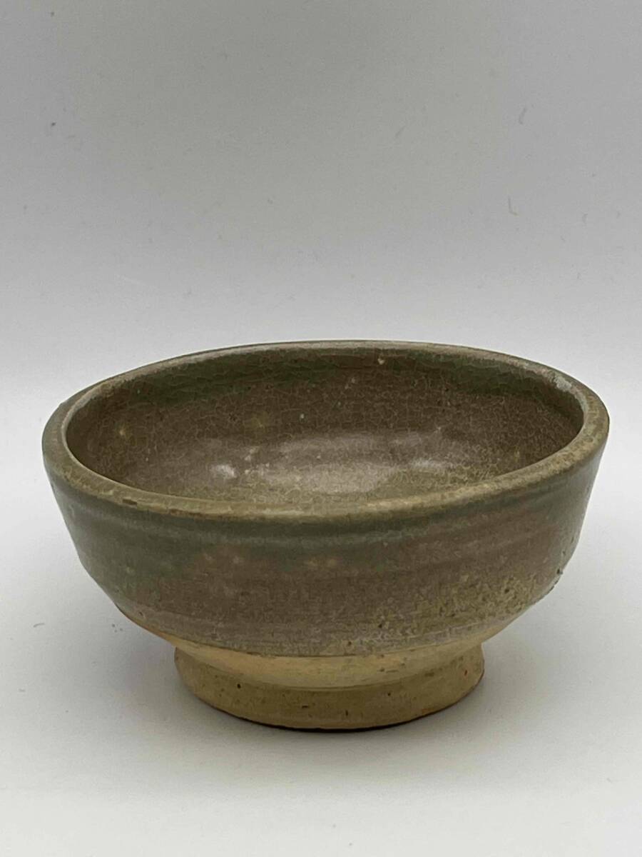 隨から唐時代 褐緑釉小杯 湯呑み 茶道具 唐物 古賞物 茶道具 徳利 茶杯 盃 煎茶碗 中国古美術(F-107)拍卖