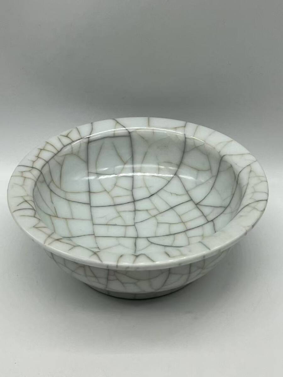 南宋時代 青磁 汝官窯水洗 郊壇官窯碗 水差し 唐物 希少貴重 【旧家蔵出し】 茶道具 煎茶 中国古美術 骨董品(A-99)拍卖
