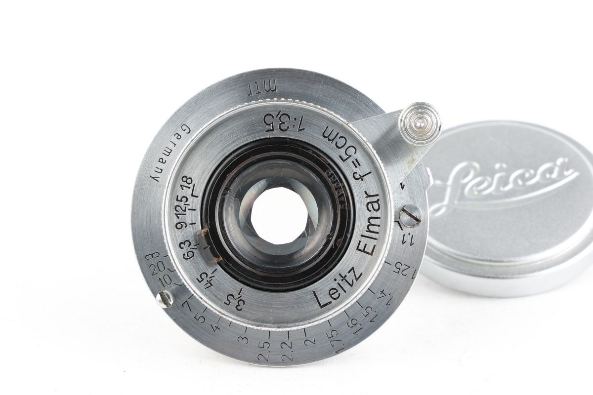 【かめらや】1371 Leica Leitz Elmar 5cm F3.5 沈胴式 単焦点レンズ ライカ L39 Lマウント拍卖