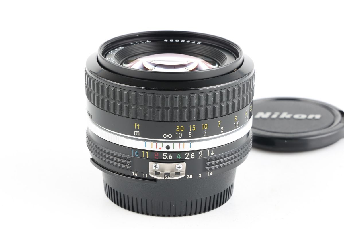 【かめらや】1356 Nikon Ai NIKKOR 50mm F1.4 単焦点 標準レンズ Fマウント拍卖