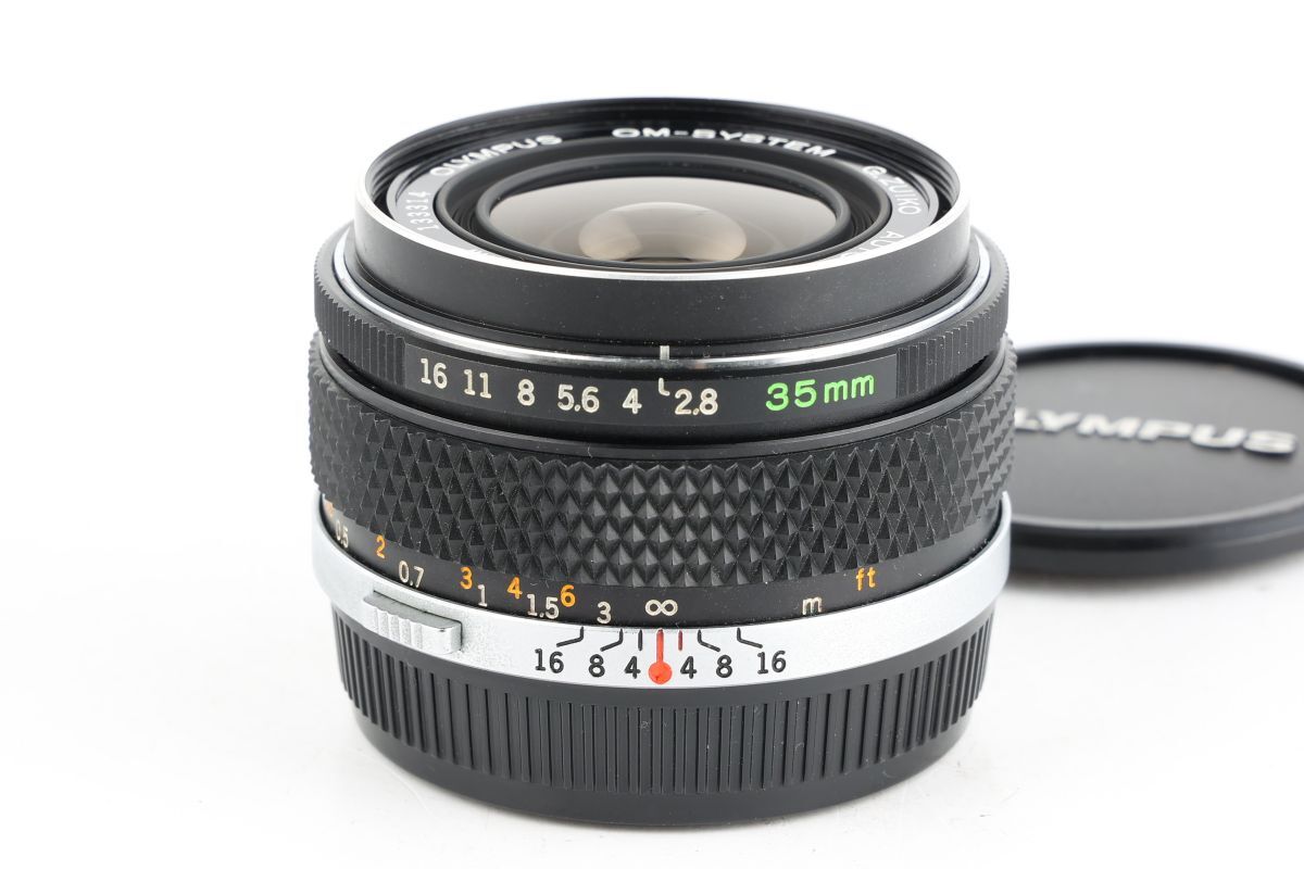 【かめらや】1340 OLYMPUS OM-SYSTEM G.ZUIKO AUTO-W 35mm F2.8 単焦点 広角レンズ OMマウント拍卖