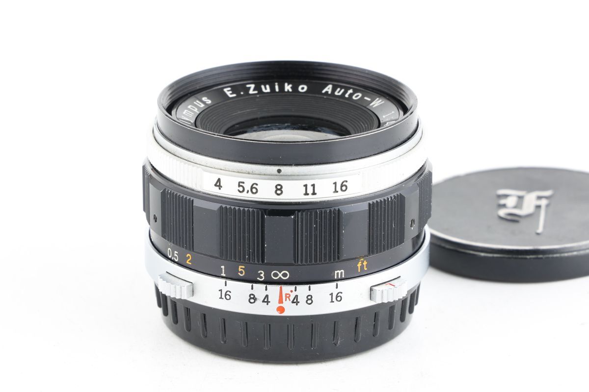【かめらや】1332 OLYMPUS E.ZUIKO AUTO-W 25mm F4 単焦点 広角レンズ PEN用拍卖