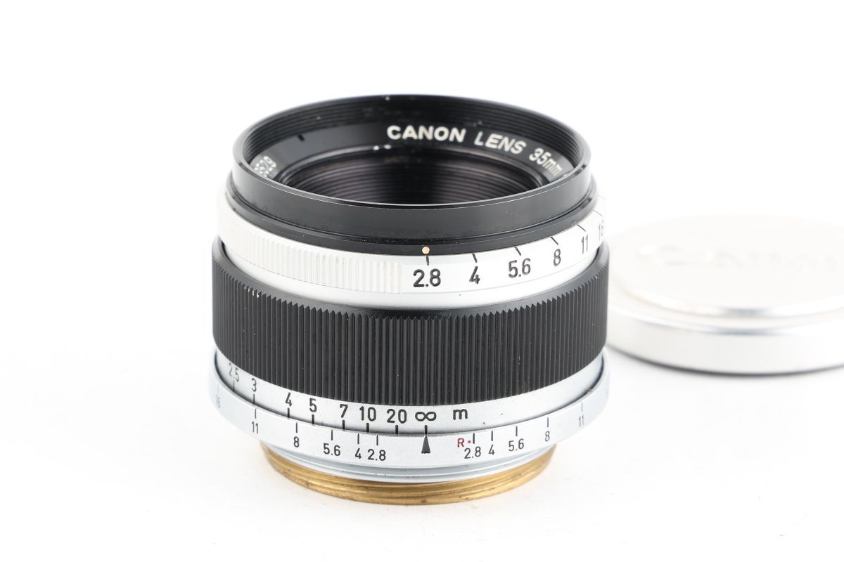 【かめらや】1308 Canon CANON LENS 35mm F2.8 単焦点レンズ L39 Lマウント拍卖