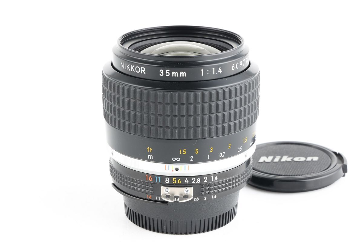 【かめらや】1452 Nikon ニコン NIKKOR 35mm F1.4S Ai-S 単焦点 広角レンズ Fマウント拍卖