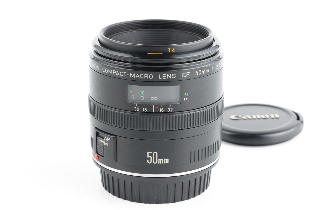 【かめらや】1441 Canon COMPACT-MACRO LENS EF 50mm F2.5 単焦点 マクロレンズ EFマウント拍卖