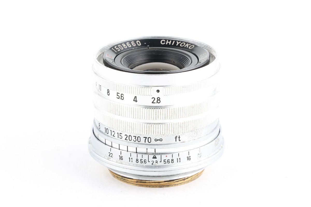 【かめらや】1418 CHIYOKO SUPER ROKKOR 5cm F2.8 単焦点レンズ L39 Lマウント 千代田光学拍卖