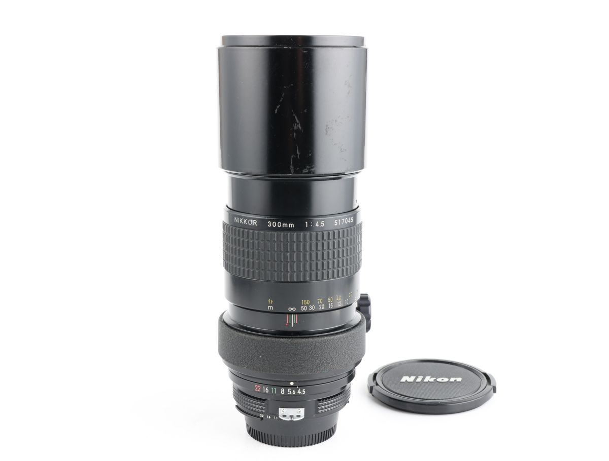 【かめらや】1438 Nikon Ai NIKKOR 300mm F4.5 単焦点 望遠レンズ Fマウント拍卖