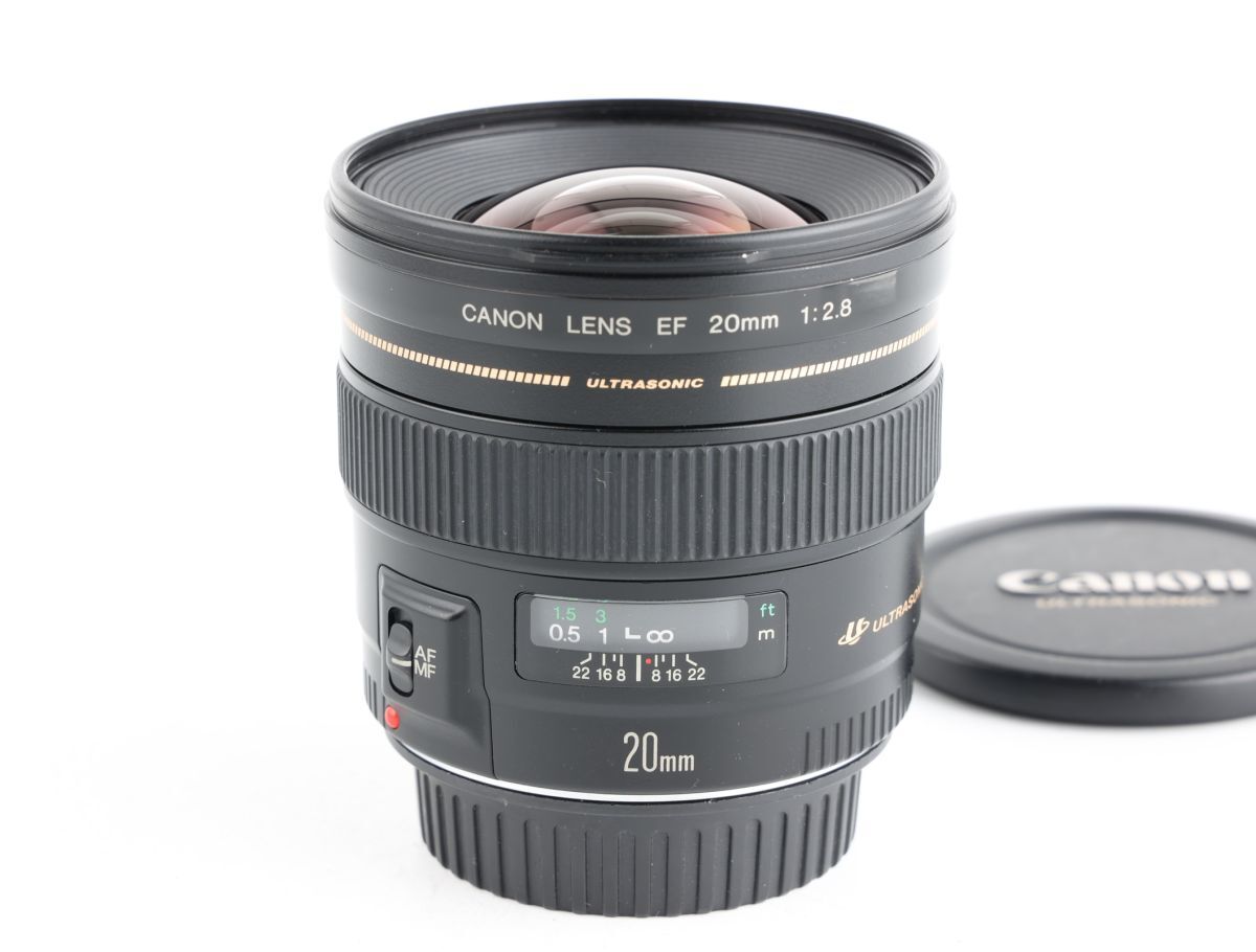 【かめらや】1428 Canon EF 20mm F2.8 USM 単焦点 広角レンズ EFマウント拍卖