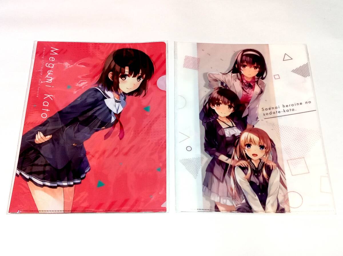 冴えない彼女の育てかた A4クリアファイルセット 2種 6枚 AnimeJapan2018 加藤恵 霞ヶ丘詩羽 澤村スペンサー英梨々 深崎暮人 冴えカノ拍卖