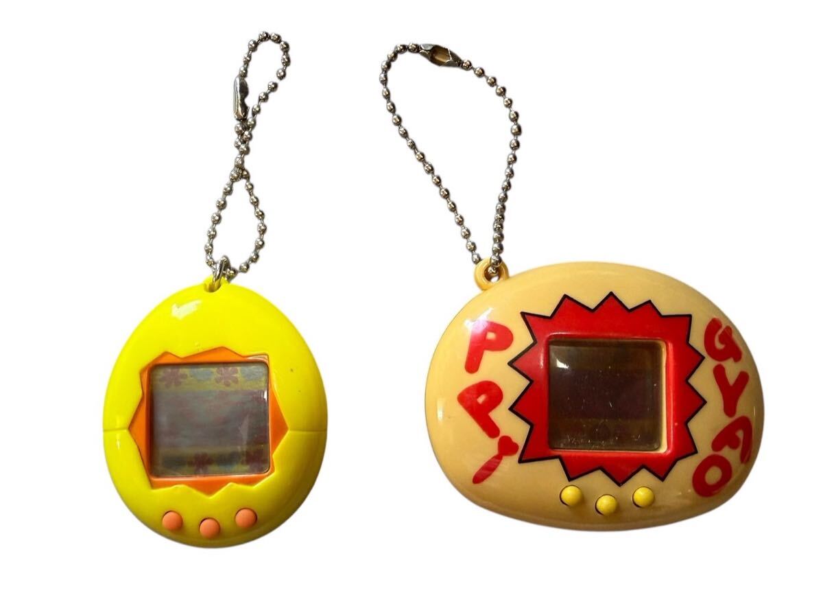 1円スタート: BANDAI たまごっち 初代たまごっち 1996年製 黄色 GYAOPPI ギャオッピ 2個セット 当時物 動作未確認 (w2029)拍卖