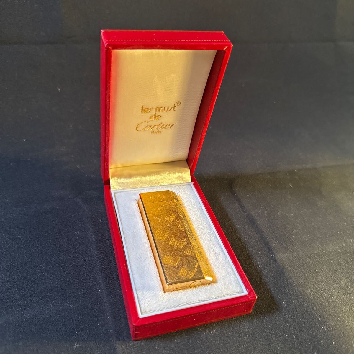 Cartier カルティエ ガスライター ゴールド色 着火未確認 ブランド 喫煙グッズ アンティーク 雑貨 Cartier カルティエ拍卖
