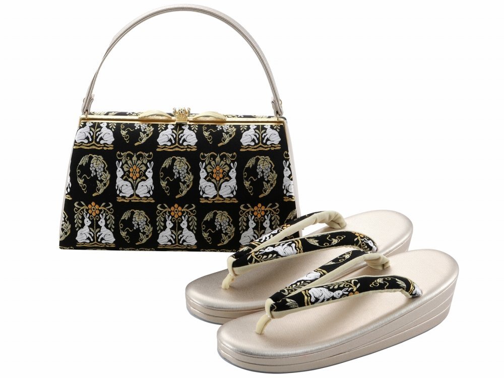 ◆日本製◆礼装用 草履バッグセット 帯地 三枚芯 bs-376-28【振袖 訪問着 成人式 結婚式 卒業式 フォーマル ぞうり】拍卖