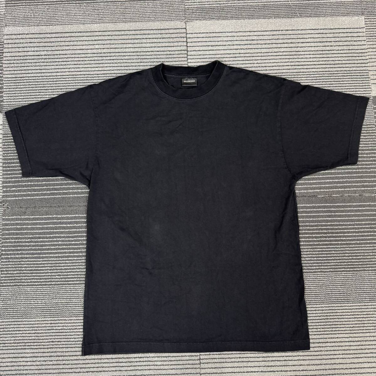 Balenciaga バレンシアガ バック クリスタルロゴ 半袖Tシャツ カットソー ブラック XXS(155/76A)拍卖