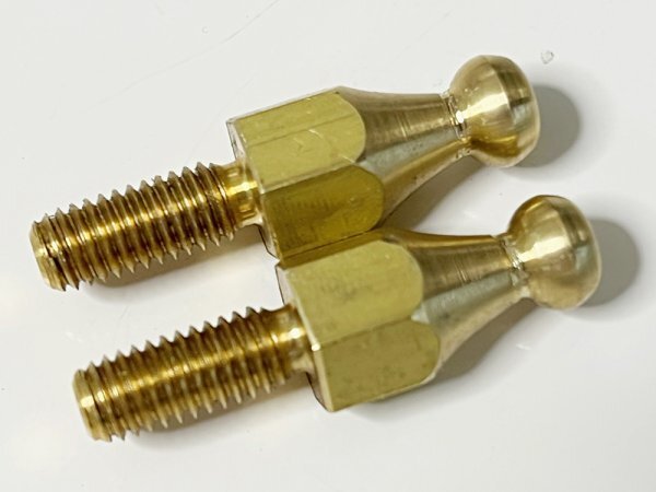 ナンバーボルト 真鍮 2個セット / Z1 Z2 荷掛ナット デコボルト拍卖