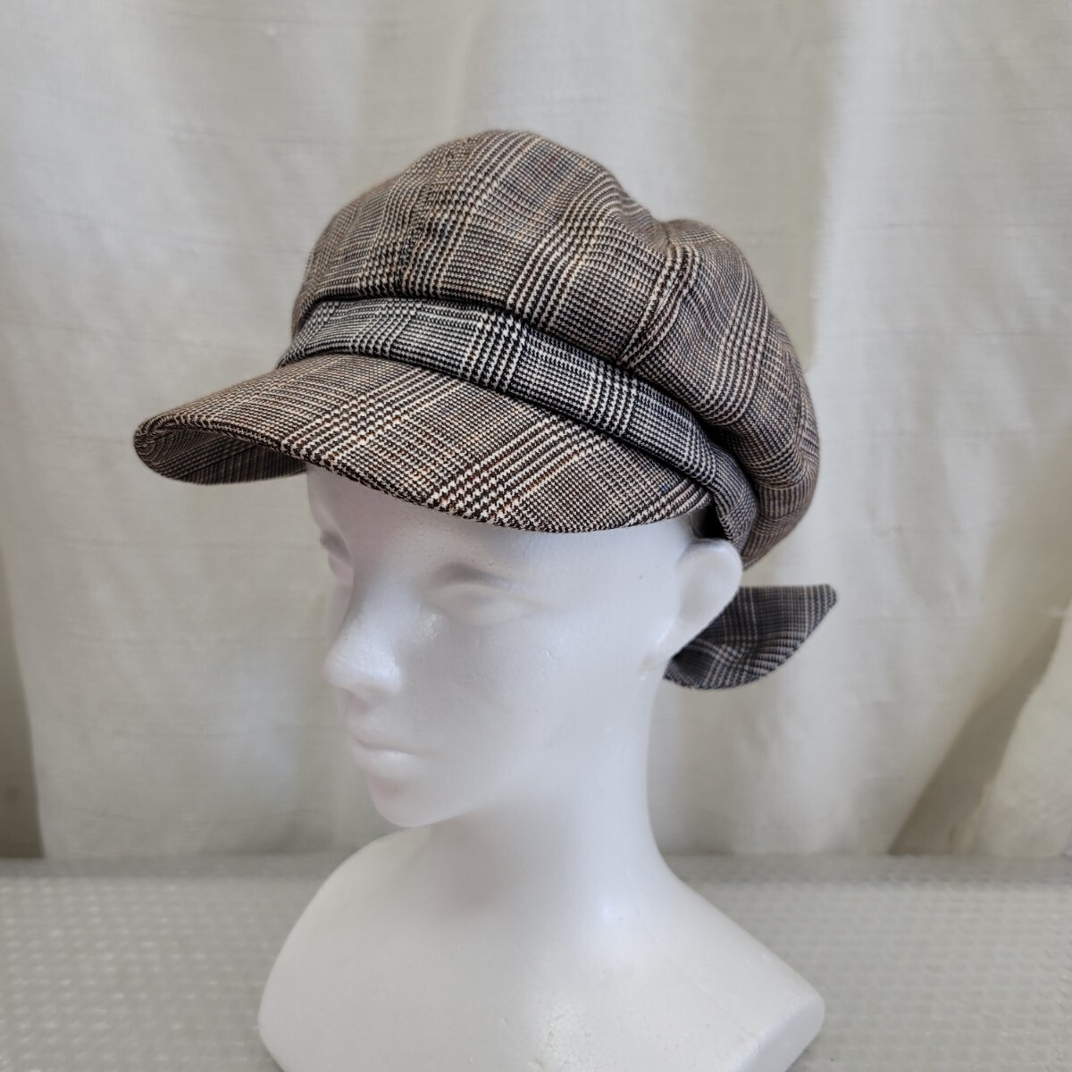5258 ベレー帽 キャスケット キャップ ニュースボーイキャップ リボン帽子拍卖