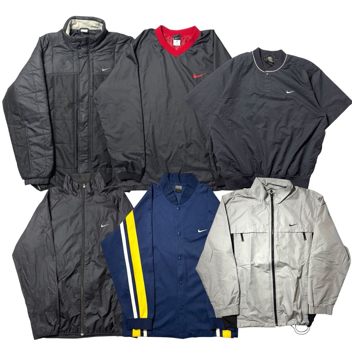 1スタ 1円スタート 90s 00s Nike まとめ売り 15着 ナイキ ナイロンジャケット ダウンジャケット ナイロンパンツ パーカー 拍卖