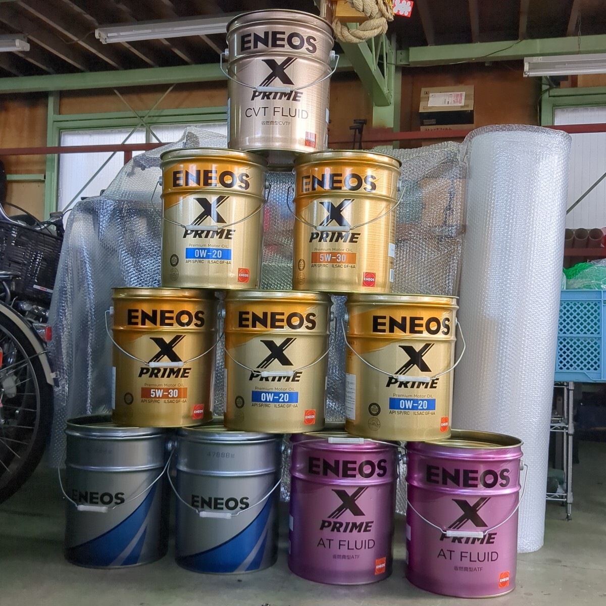 P-27 ENEOS エネオス 20L 空ペール缶 オイル缶 洗浄済み DIY 農業拍卖