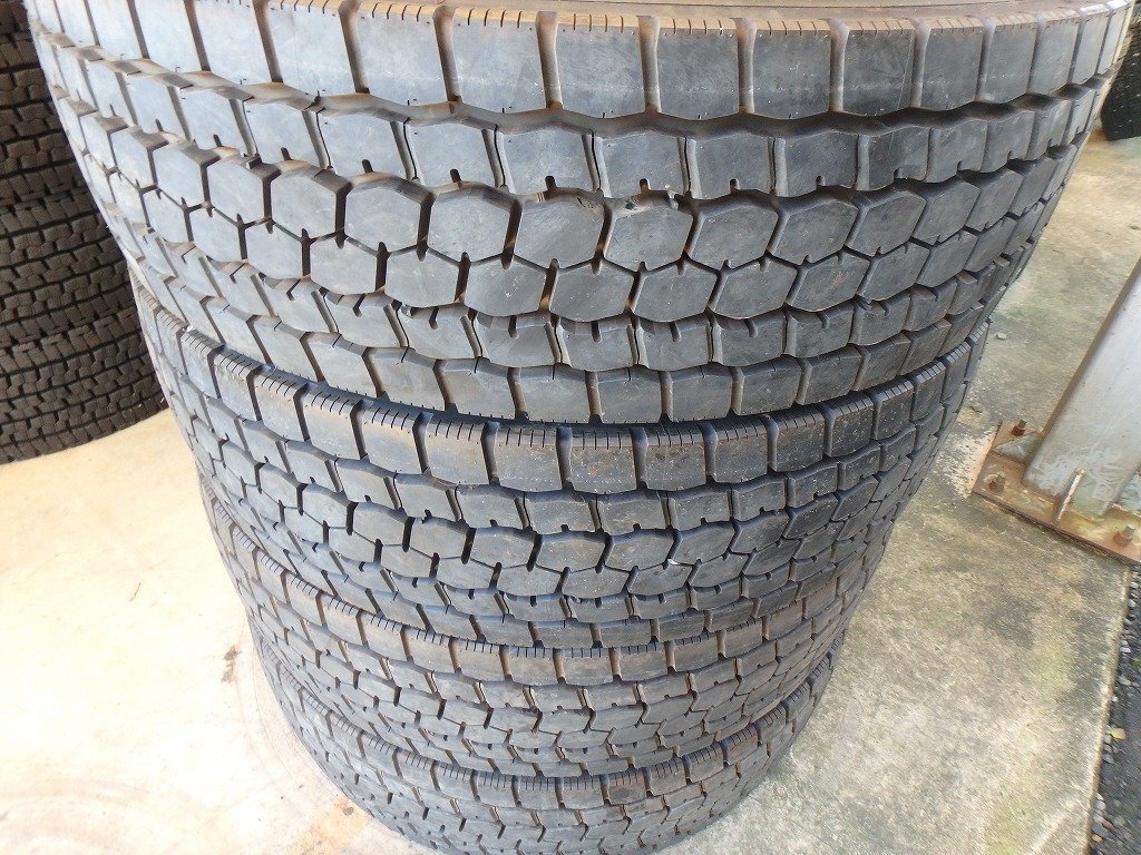 N605-2 転がし 送料無料【275/80R22.5 151/148】ブリヂストン M888 ミックスタイヤ 4本 2023年製 約9.5分山拍卖