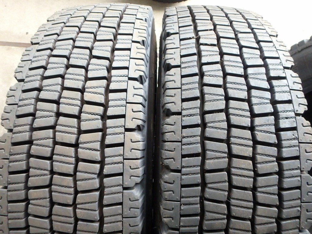 N634 2024年製 約9分山 送料無料【225/80R17.5 123/122】ダンロップ SP081 スタッドレス 2本拍卖