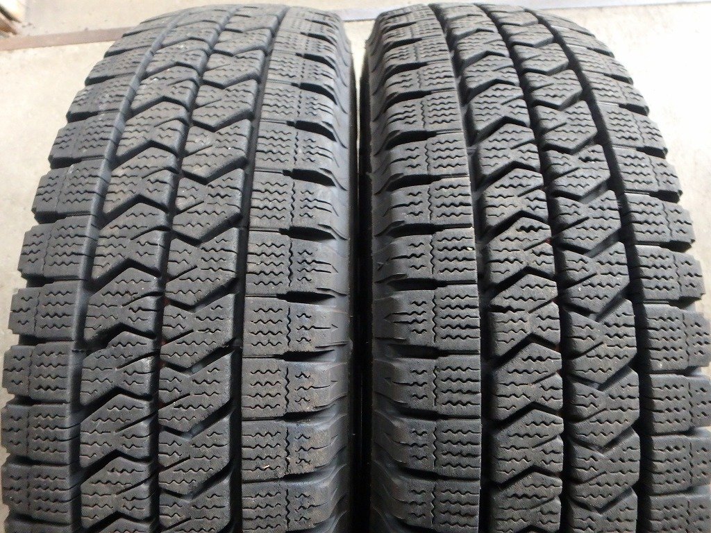 Y451 送料無料【175/75R15 103/101】ブリヂストン W989 スタッドレス 2本 2024年製 約8分山拍卖