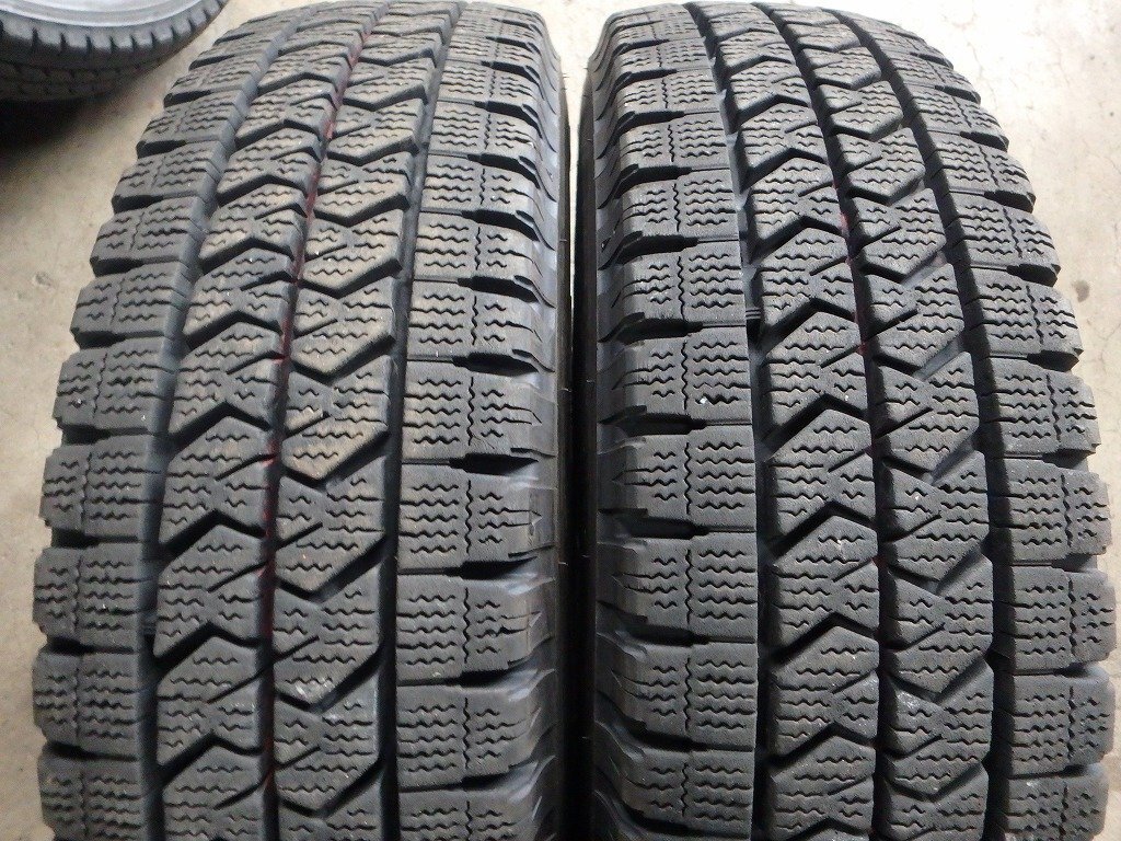 Y449 送料無料【175/75R15 103/101】ブリヂストン W989 スタッドレス 2本 2023年製 約7.5-8分山拍卖
