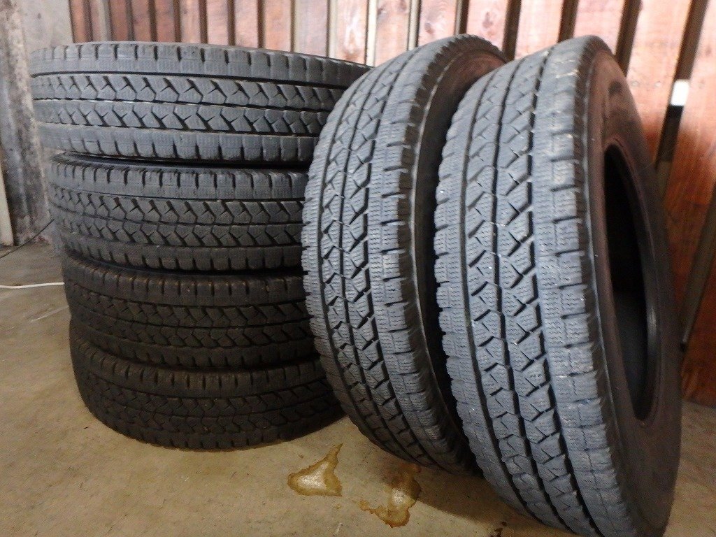 N706 送料無料【185/85R16 111/109】ブリヂストン W979 スタッドレス 6本 2021年製 約7.5分山拍卖