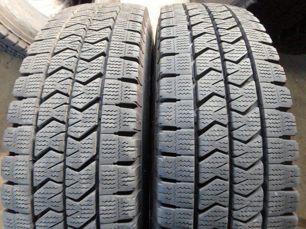 N718 2024年製 送料無料【205/85R16 117/115】ブリヂストン W989 スタッドレス 2本 約7.5-8分山拍卖